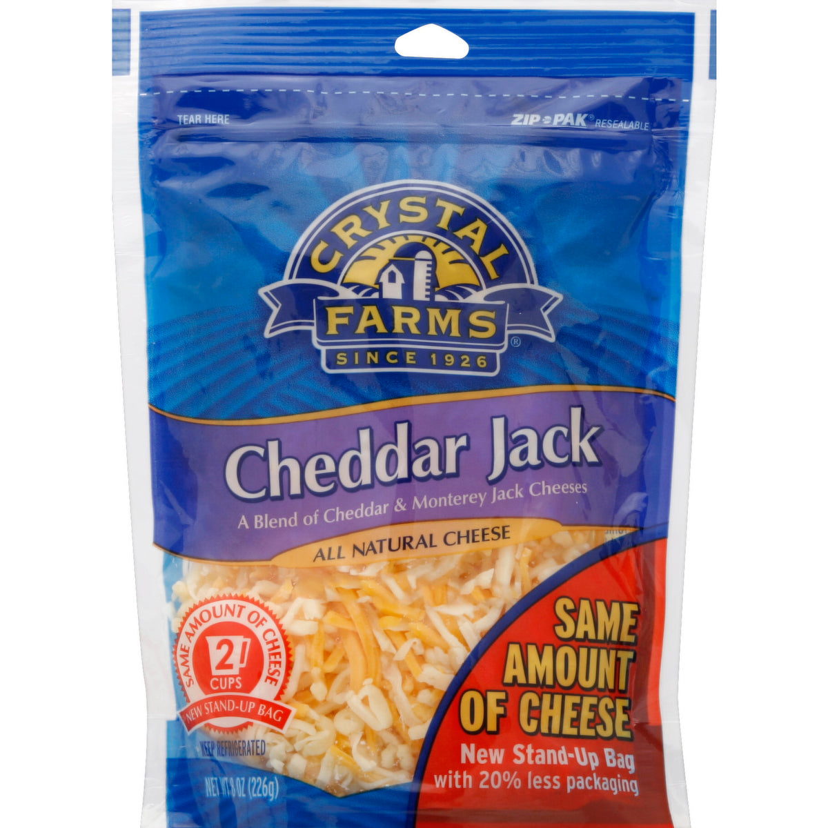 Sargento® Shredded Cheddar Jack Natural Cheese, 8 oz.