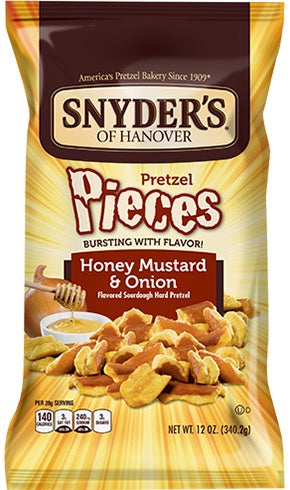 Snyder’s Honey Mustard Onion Pretzels 12 oz
