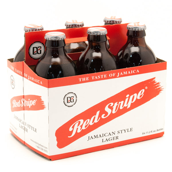 Red Stripe 6 Pack bottles 11.2 Fl oz