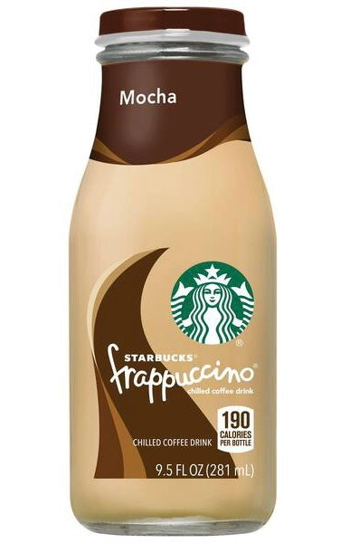 Starbucks Frappuccino Mocha Iced Coffee 9.5 Fl oz bottle (190 calories