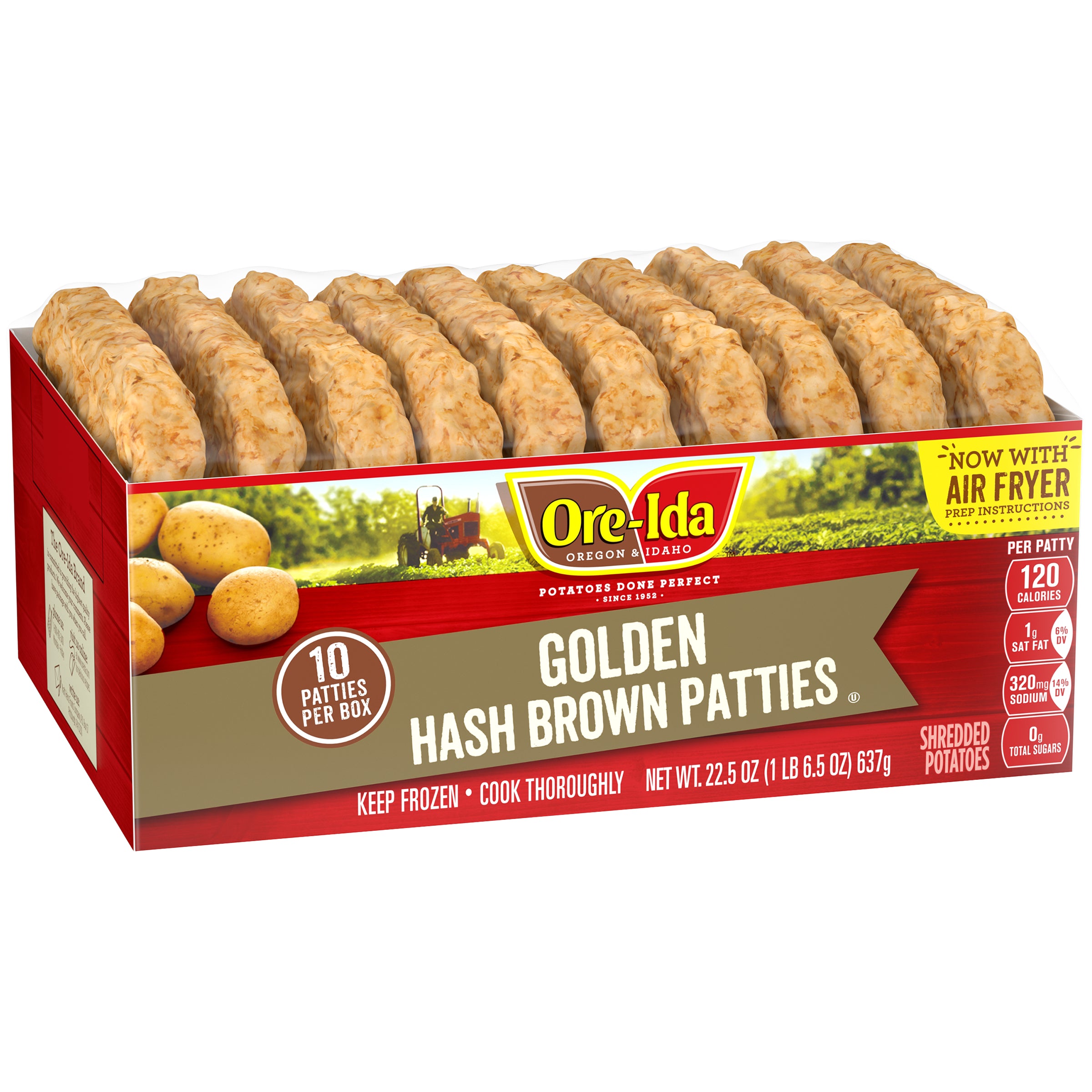 Ore-Ida Golden Hash Brown Patties, 2.8 lbs, 6 ct